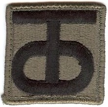 Нарукавный знак 90 пехотной дивизии СВ США