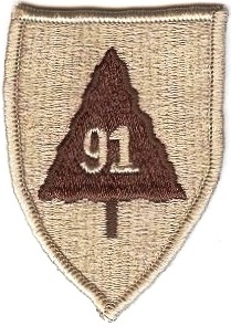 Нарукавный знак 91 учебной дивизии СВ США