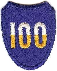 Нарукавный знак 100 учебной дивизии СВ США