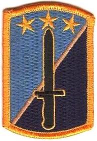 Нарукавный знак 170 пехотной бригады СВ США