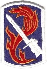 Нарукавный знак 198 пехотной бригады СВ США