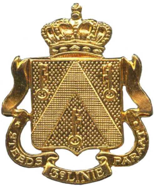 Кокарда знак 3-го пехотного линейного полка Королевских ВС Бельгии
