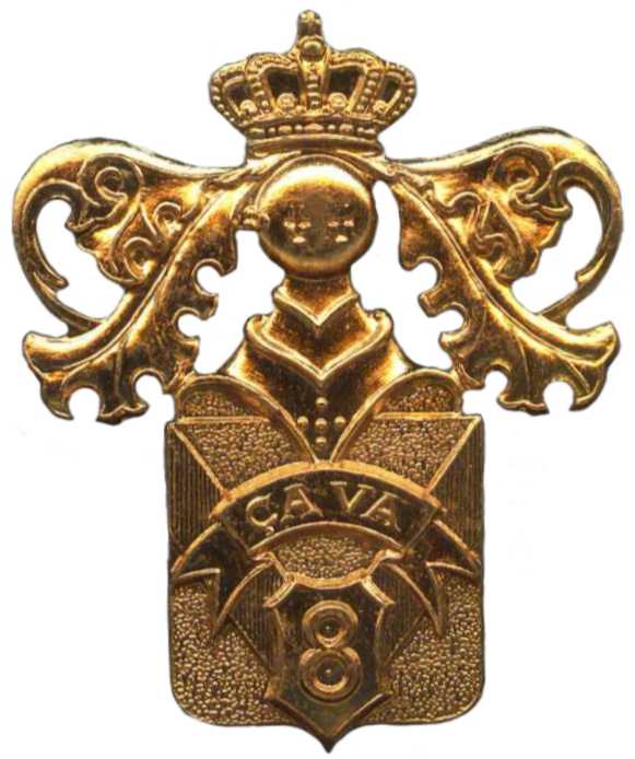 Кокарда знак 8-го пехотного линейного полка Королевских ВС Бельгии