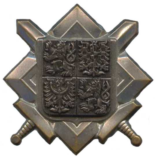Кокарда знак на фуражку офицерского состава Сухопутных сил Чехии