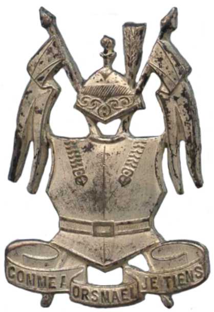 Кокарда знак 3-го уланского танкового полка Королевских ВС Бельгии