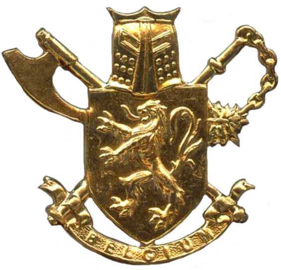 Кокарда знак 3-го парашютно-десантного батальона коммандос Королевских ВС Бельгии