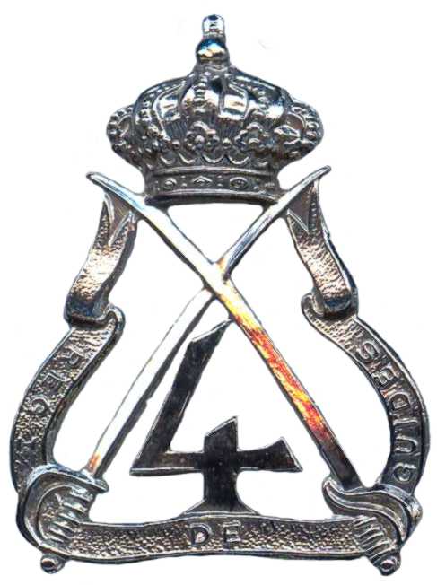 Кокарда знак 4-го Гвардейского кавалерийского полка Королевских ВС Бельгии