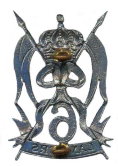 Кокарда знак 6-го уланского танкового полка Королевских ВС Бельгии