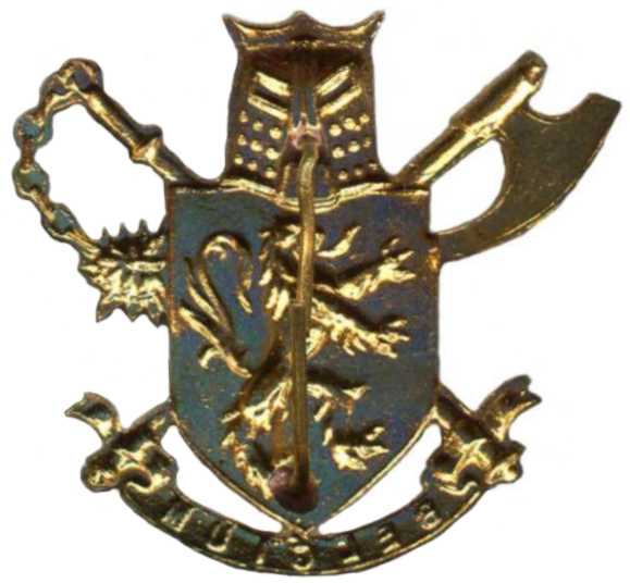 Кокарда знак 3-го парашютно-десантного батальона коммандос Королевских ВС Бельгии