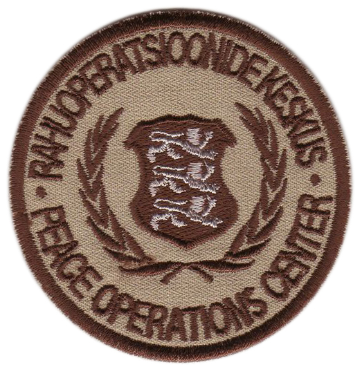 Center of Peacekeeping Operations Patch of Armed Force Estonia