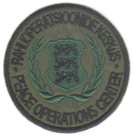 Center of Peacekeeping Operations Patch of Armed Force Estonia