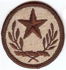 Нарукавный знак Объединенного штаба Национальной гвардии штата Техас, СВ США