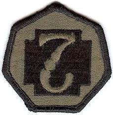 Нарукавный знак 7 медицинского командования СВ США