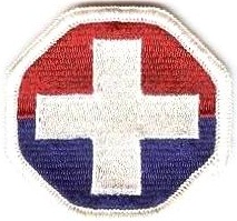 Нарукавный знак медицинского командования СВ США в Корее