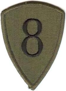 Нарукавный знак 8 командования комплектования личным составом СВ США