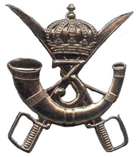 Кокарда знак 3-го полка кавалерийских стрелков Королевских ВС Бельгии