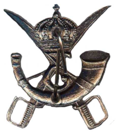 Кокарда знак 3-го полка кавалерийских стрелков Королевских ВС Бельгии