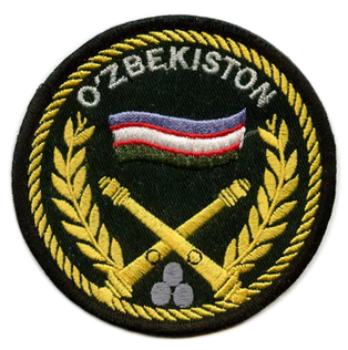 Нашивка Артиллерийских войск Вооруженных сил Республики Узбекистан