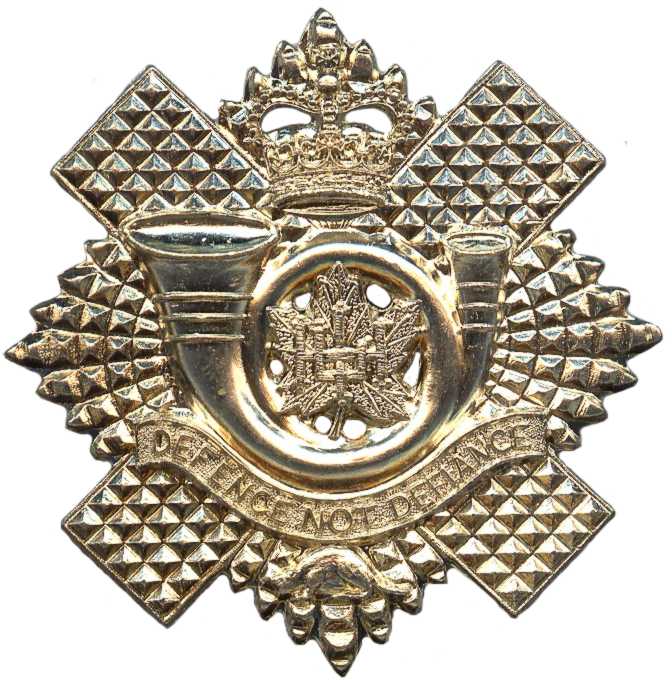 Кокарда знак на гленгерри Канадского Горского легкого пехотного полка
