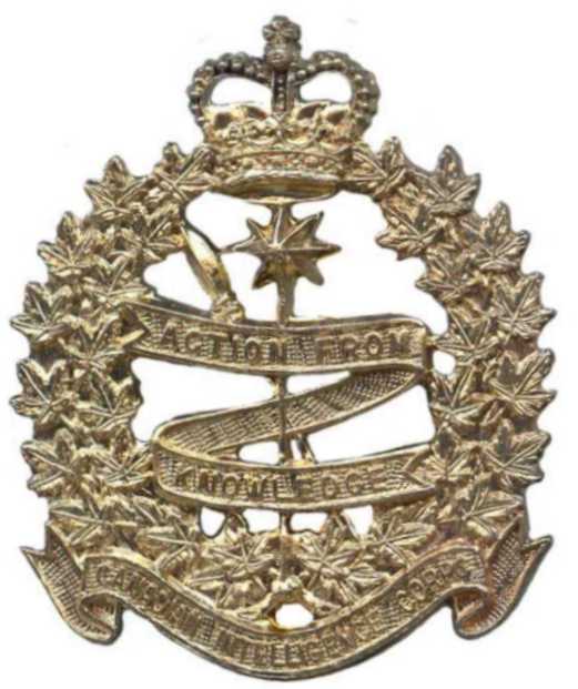 Кокарда знак на фуражку Канадского корпуса разведки
