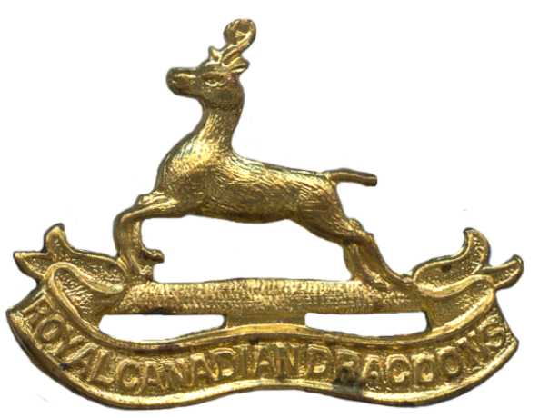 Кокарда знак на фуражку Королевского Канадского Драгунского полка