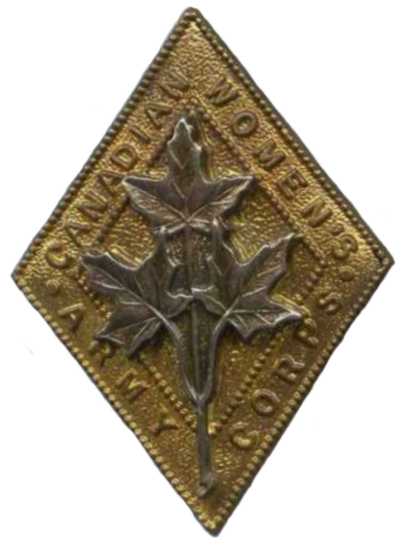 Кокарда знак на фуражку Канадского женского армейского корпуса