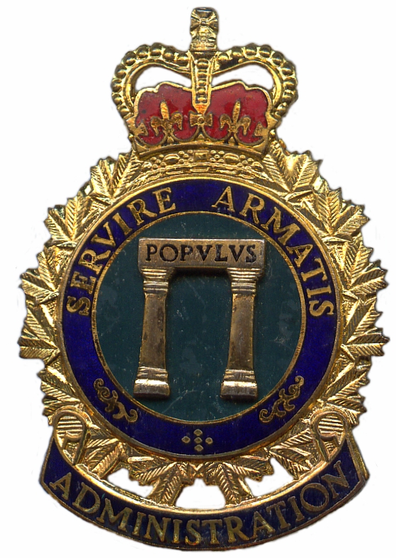Кокарда знак на фуражку Канадского Военного Административного Корпуса