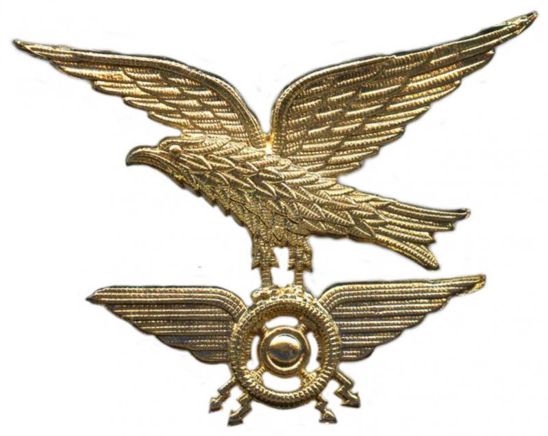 Эмблема на шляпу офицерского состава автомобильных частей Альпийских стрелков Сухопутных войск Италии