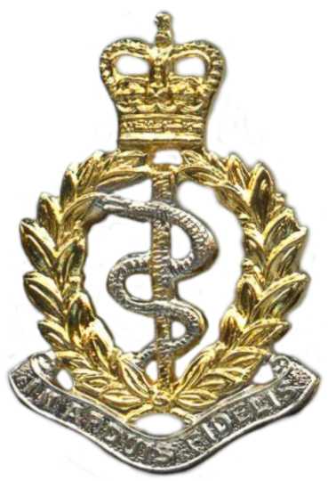 Кокарда знак на фуражку Королевского Армейского Медицинского Корпуса