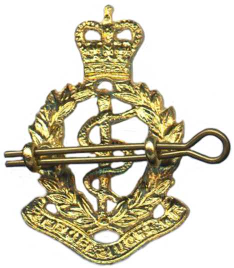 Кокарда знак на фуражку Королевского Армейского Медицинского Корпуса