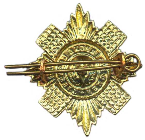 Кокарда знак на фуражку Шотланского Гвардейского полка (1-й батальон)