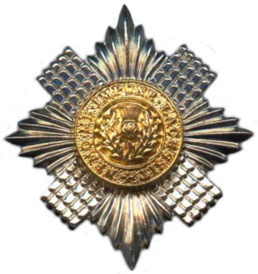 Кокарда знак на фуражку Шотланского Гвардейского полка (1-й батальон)