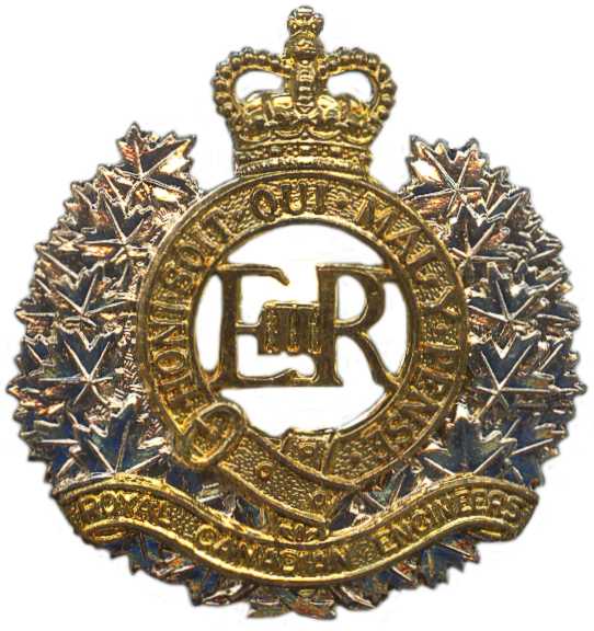 Кокарда знак на фуражку Королевского Канадского Инженерного Корпуса