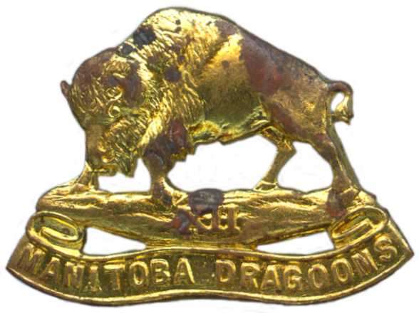 Кокарда знак на фуражку 12-го Манитобского драгунского полка