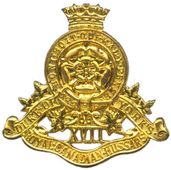 Кокарда знак на фуражку 17-го Герцога Йоркского Королевского Канадского гусарского полка