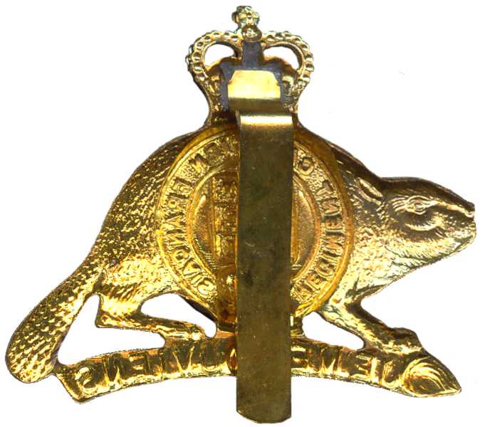Кокарда знак на фуражку 22-го Канадско-Французского пехотного полка