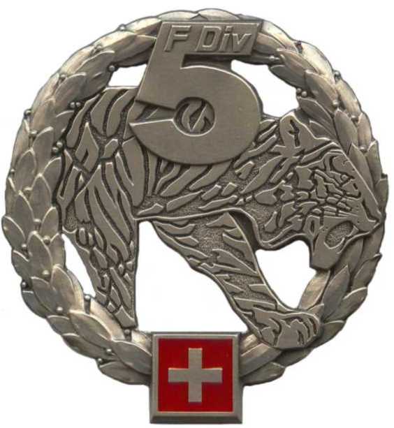 Беретный знак 5-й пехотной дивизии сухопутных войск Швейцарской армии