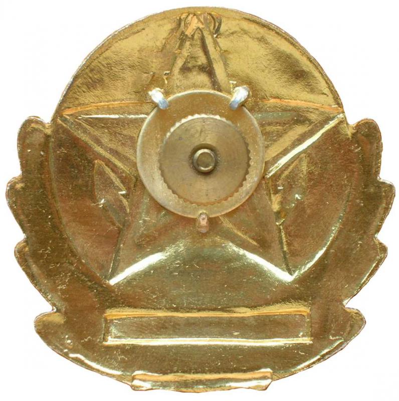 Кокарда эмблема в венке на тулью фуражки ВМС НОАК