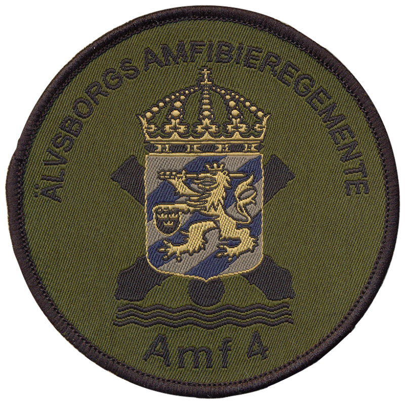 Нарукавный знак 4-го амфибийного полка ВМФ Швеции