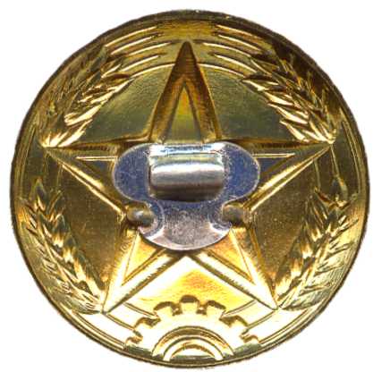 Кокарда эмблема на кепи Сухопутных сил и Второй артиллерии НОАК