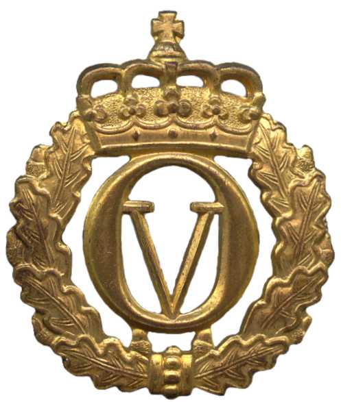 Кокарда эмблема на берет офицерского состава Королевских вооруженных сил Норвегии