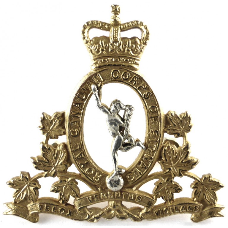 Офицерская кокарда Корпуса связи Королевских ВС Канады