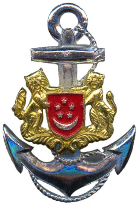 Кокарда знак на фуражку мичманов ВМС Сингапура