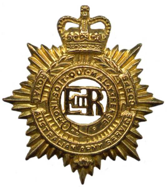 Кокарда знак на фуражку Королевского Австралийского Армейского Служебного корпуса
