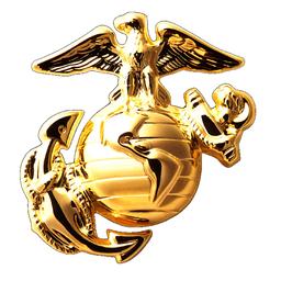 Эмблема на головной убор Корпуса морской пехоты США.
