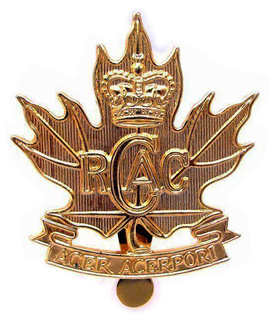 Royal Canadian Army Cadets Brass Cap Badge # 1