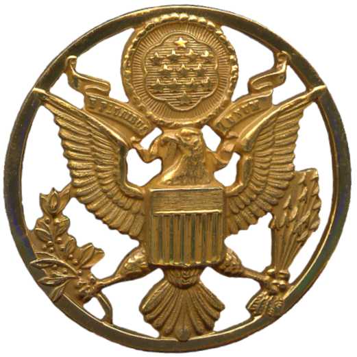 Кокарда эмблема на парадную шляпу Женского Армейского корпуса Сухопутных войск США