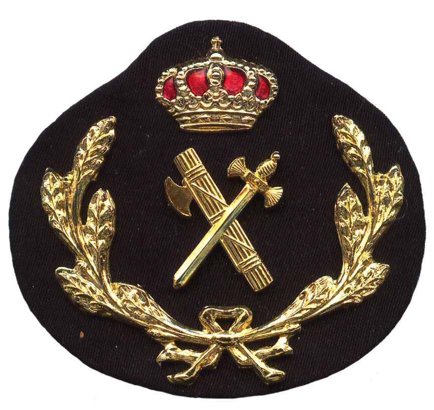 Кокарда эмблема на тулью фуражки офицеров Королевской гвардии Испании