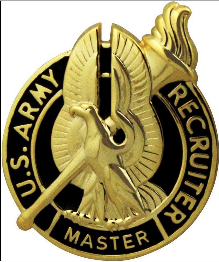 Army Master Recruiter Indentification Badge