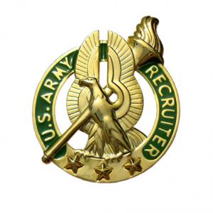 Army Gold Recruiter Indentification Badge( obsolute) replaced by MASTER in 2011.09.01